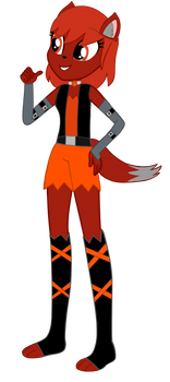 Mackenzie's Halloween Town outfit (Digitally drawn)
