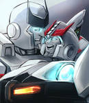 Happy Ratchet+Prowl by madlennox