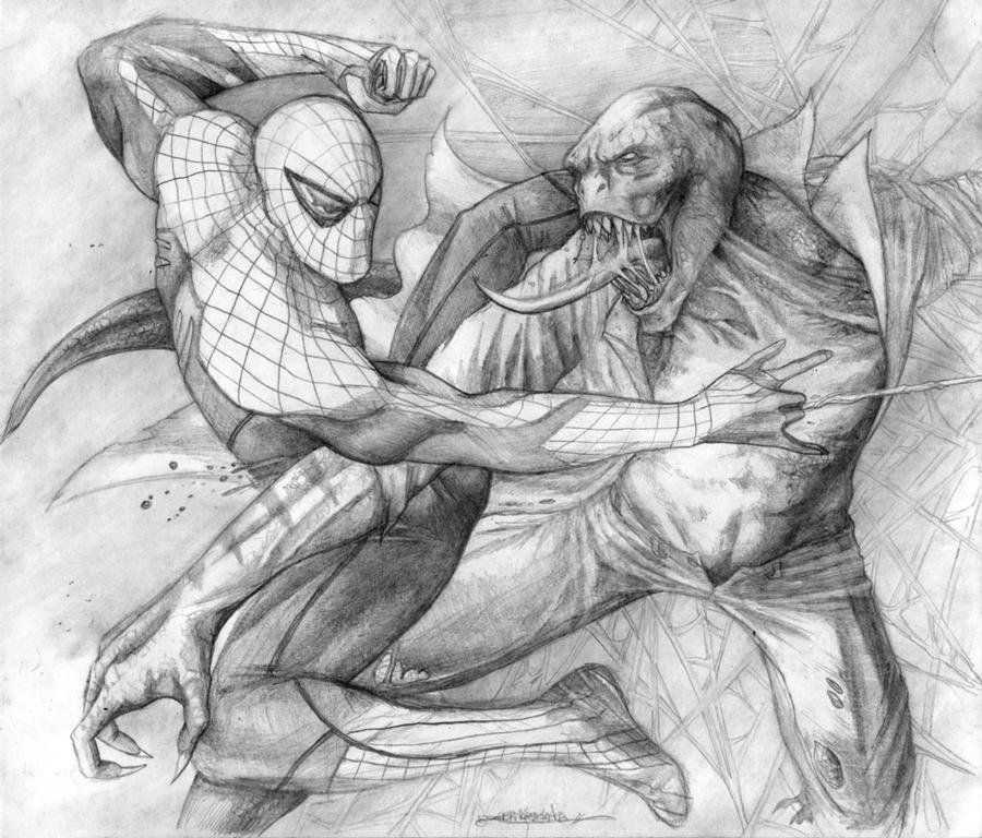 Amazing Spider-Man vs The Lizard by b2rianLS on DeviantArt