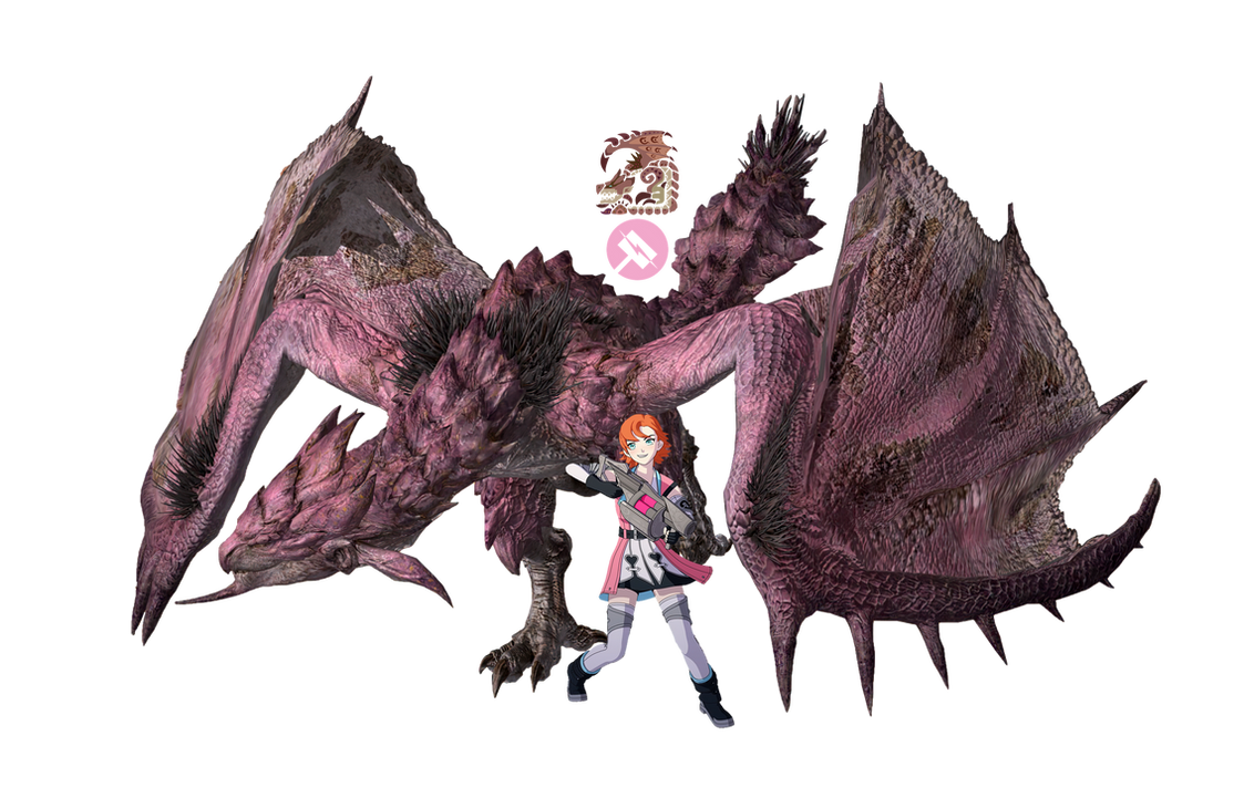 Monster Huntress Pink Rathian by yaelvaladezluna on DeviantArt