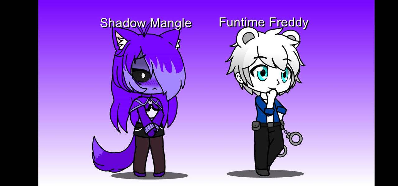Mangle Fnaf And Sans Undertale Transp - Shadow Freddy X Shadow