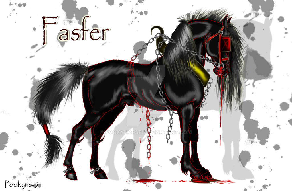 Fasfer the demon horse by pookyhorse on DeviantArt