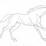 galloping racehorse animation