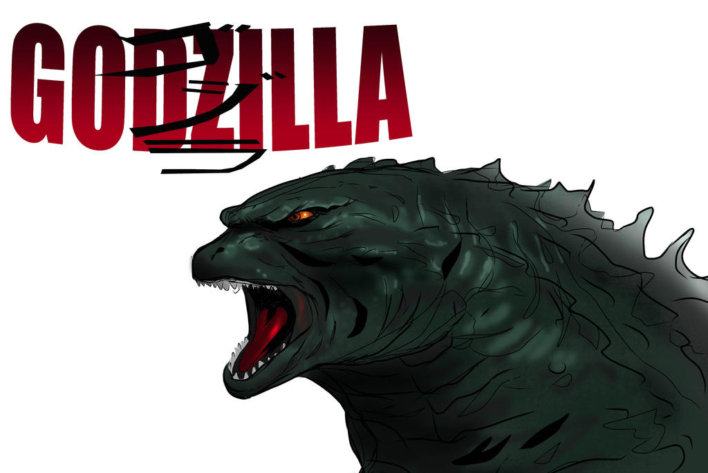 Godzilla Digital sketch art by Narcisticthinker on DeviantArt