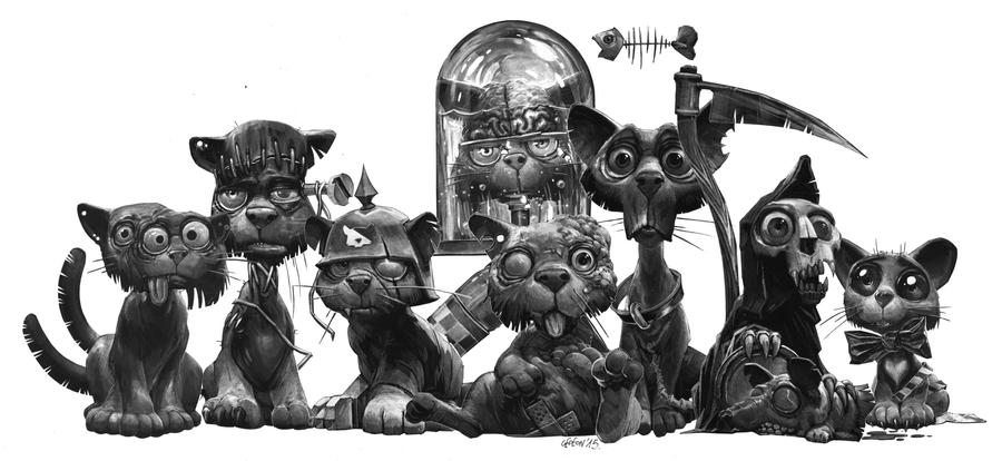 lots of cats by DanielGrzeszkiewicz