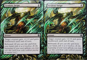 Pair of Virulent Swipes (MtG Alters)
