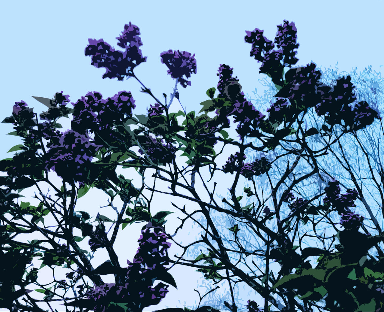 Lilacs at Twilight