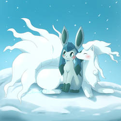 Ninetales Alola X Glaceon