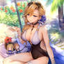 Hood Azur Lane With Swimsuit HD Picture