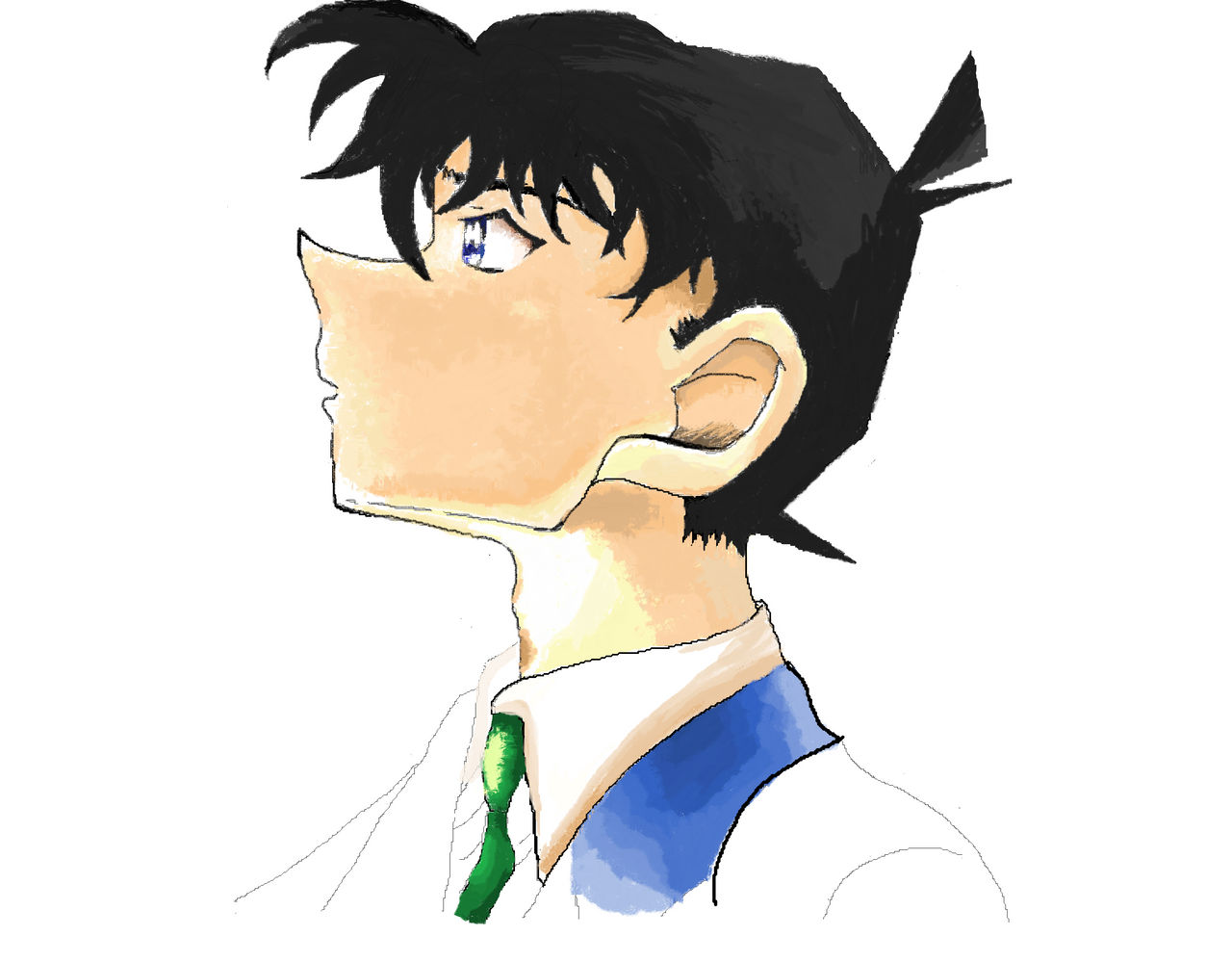 Shinichi Hand Shinichi Drawing by SinonBlueSAO on DeviantArt