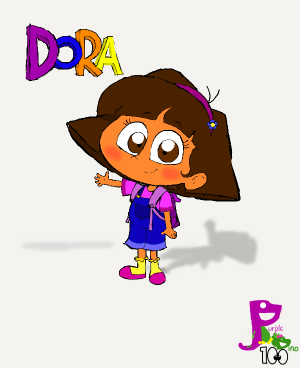 Dora First Design Dora's Redesign #1 by PurpleDino100 on DeviantArt