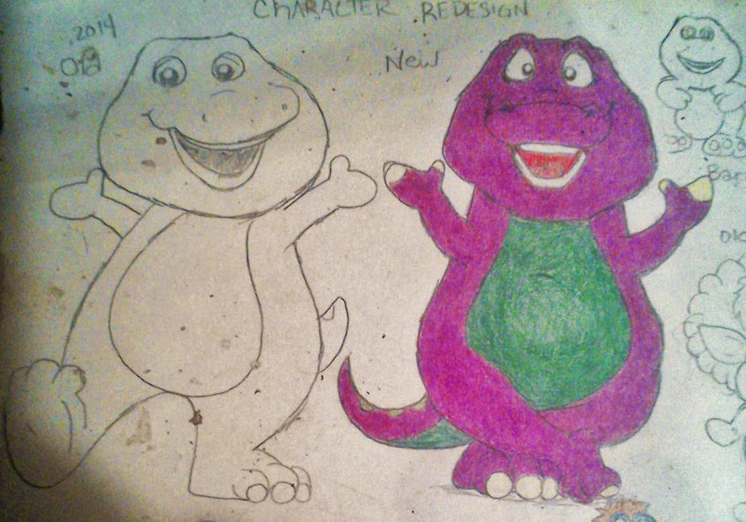 Barney Redesigned Deviantart My Redesign of Barney by PurpleDino100 on DeviantArt