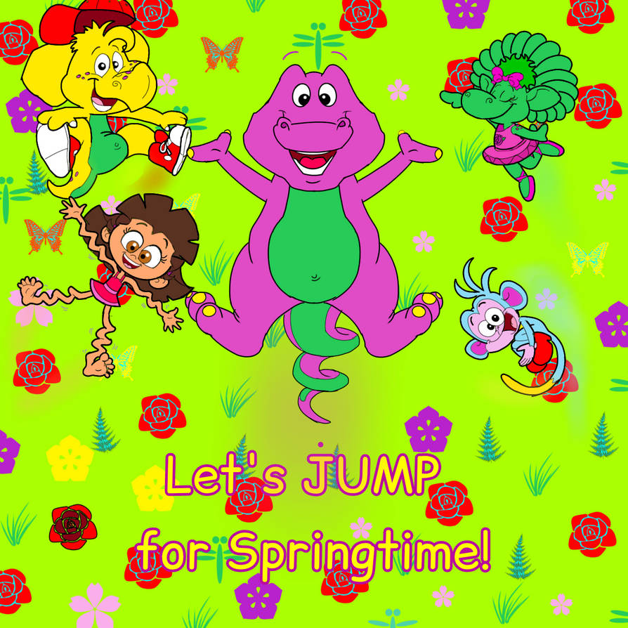 Let's JUMP for Springtime! by PurpleDino100 on DeviantArt