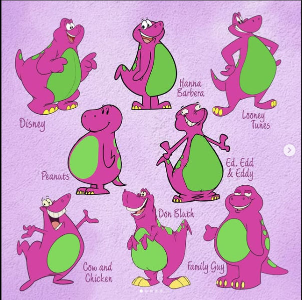 Barney Redesigned Deviantart Barney in Different Styles by RIchieToons by PurpleDino100 on DeviantArt