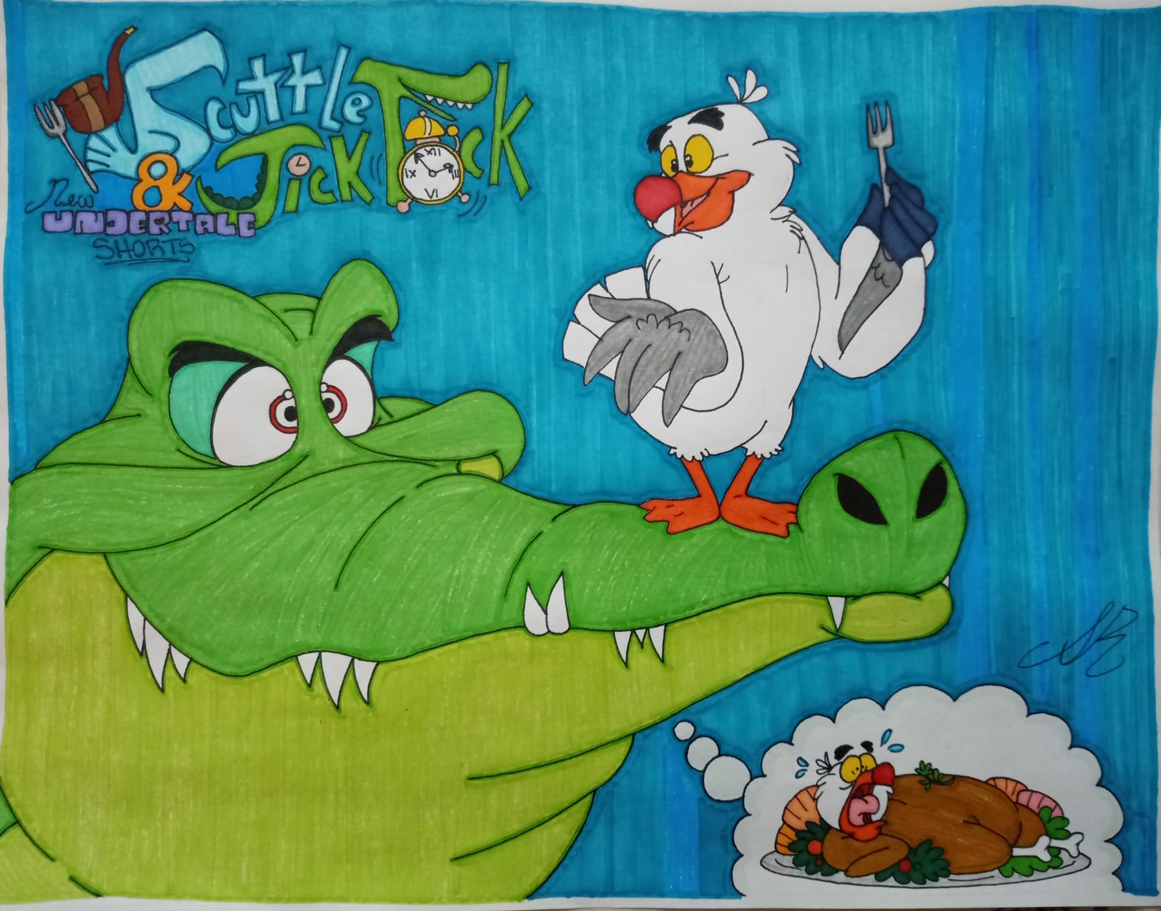 Scuttle Scuttle and Tick-Tock by AwesomeArtMaster15 on DeviantArt