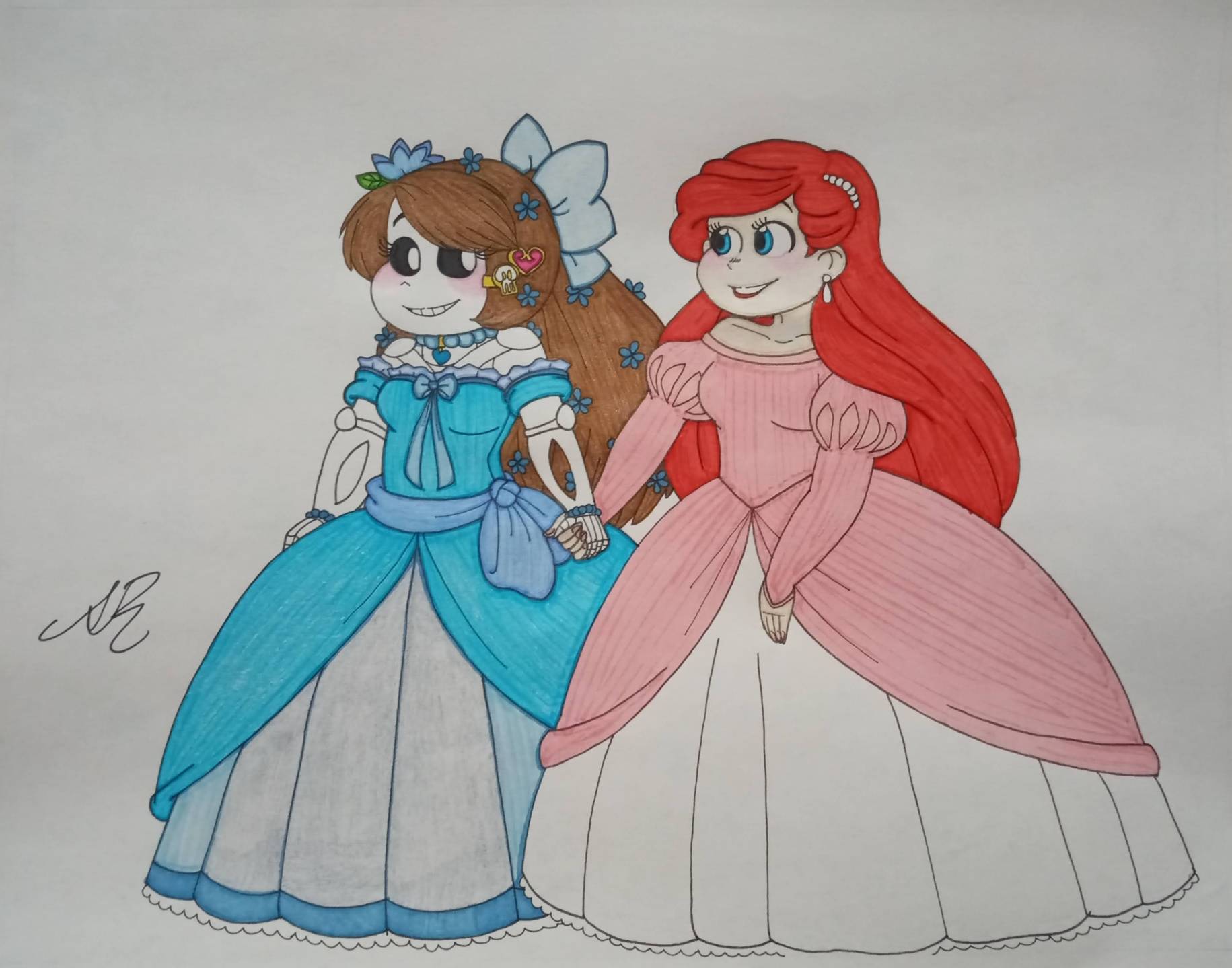 Two Princesses by AwesomeArtMaster15 on DeviantArt