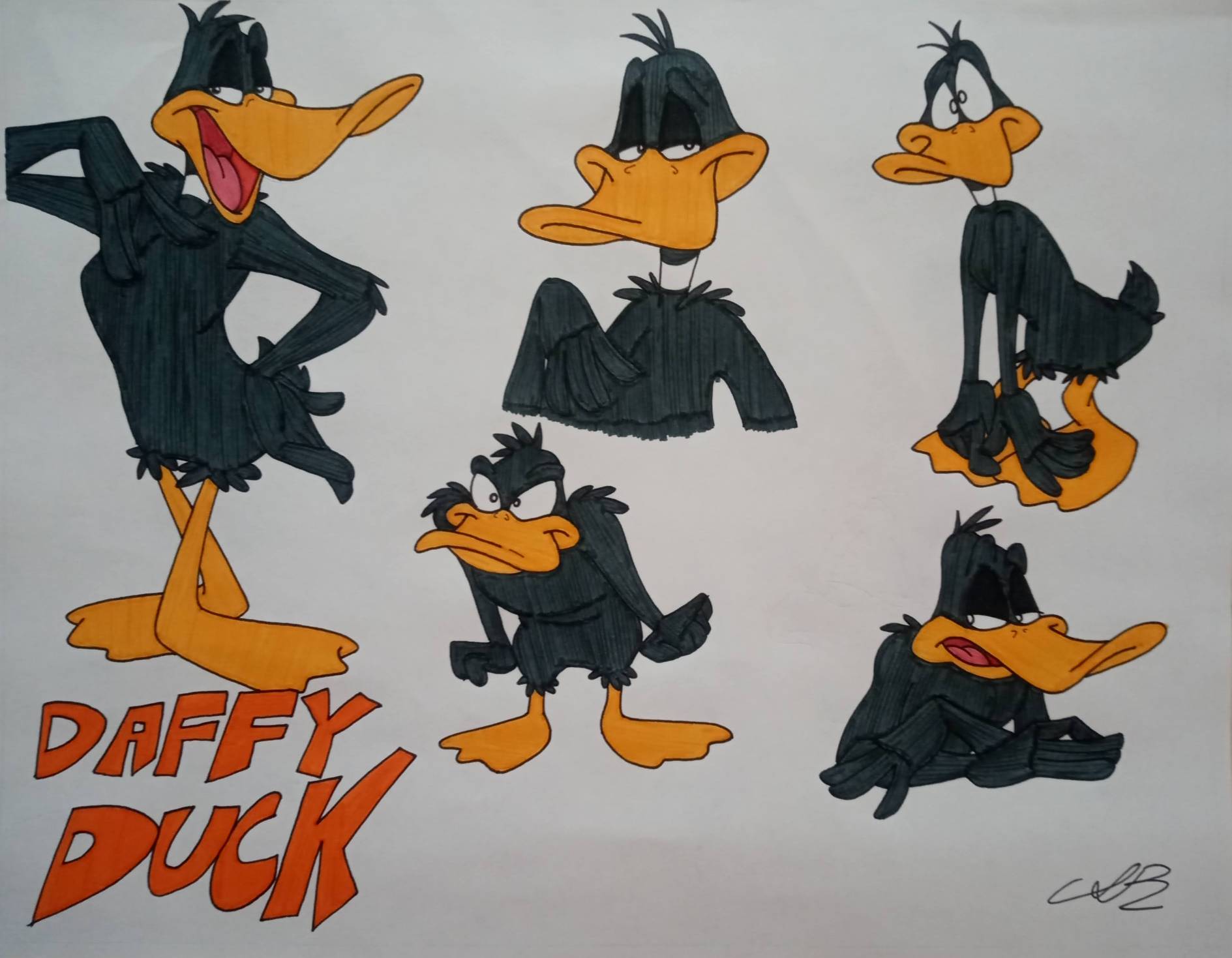 Daffy Duck Head Shots by AwesomeArtMaster15 on DeviantArt