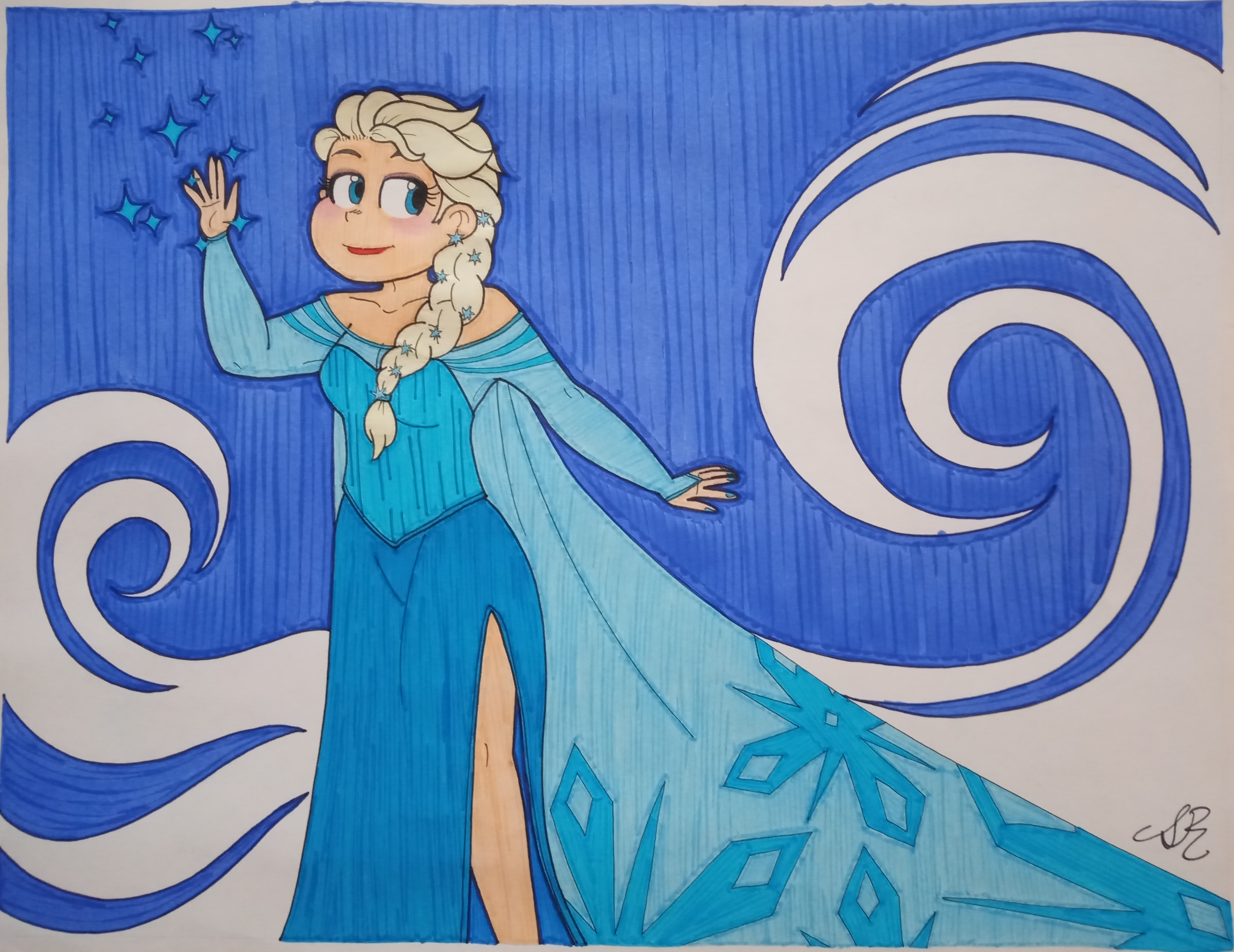Elsa by AwesomeArtMaster15 on DeviantArt