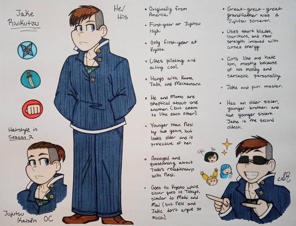 Jake Oc Jujutsu Kaisen OC: Jake Rivikutzu by AwesomeArtMaster15 on DeviantArt