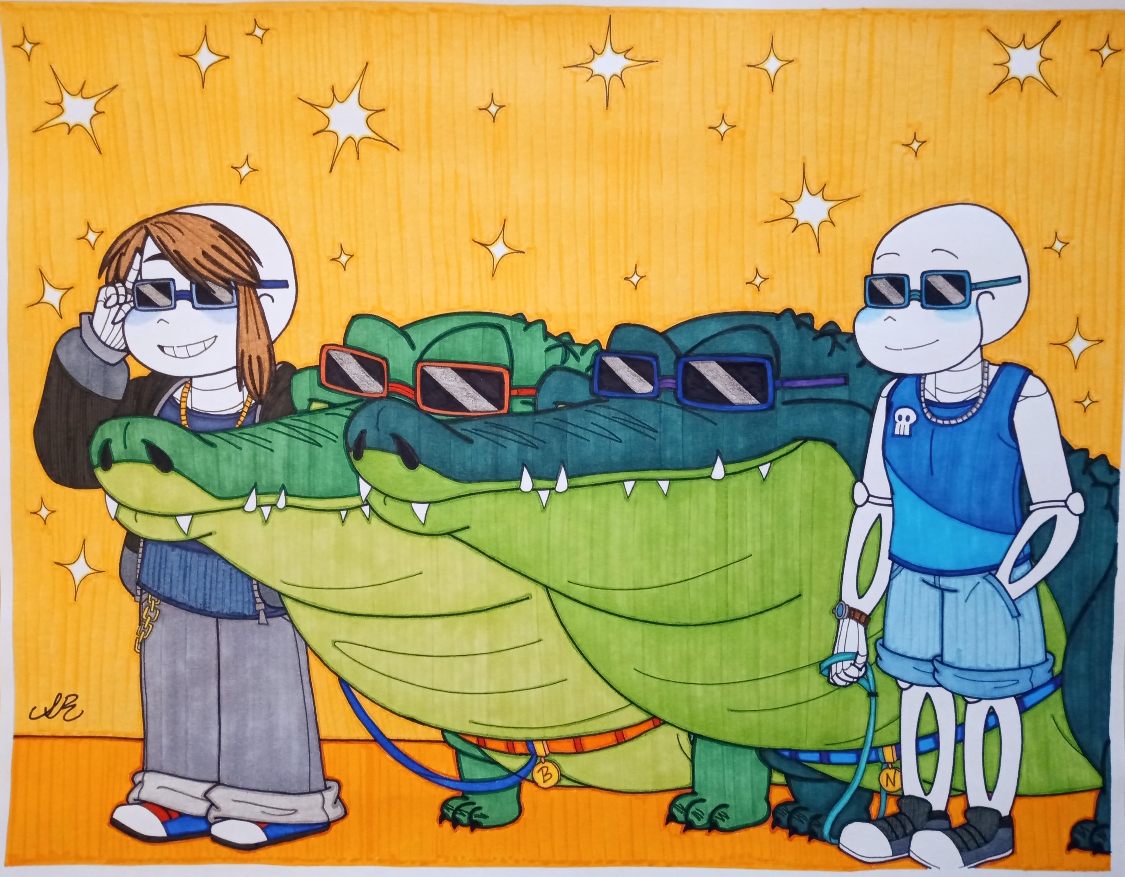 Skele-Gator Bros. by AwesomeArtMaster15 on DeviantArt