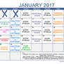 January 2017 Work Schedual