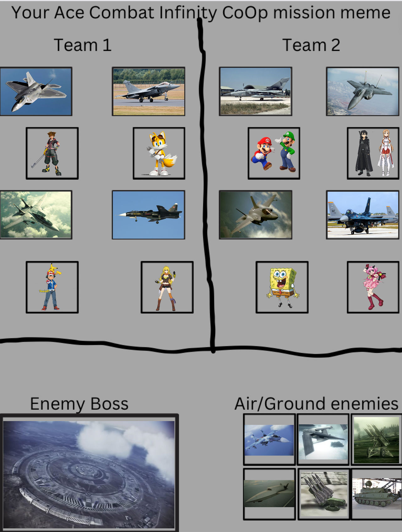 My Ace Combat Infinity Coop Mission Meme 1 by AircraftFan32849 on ...