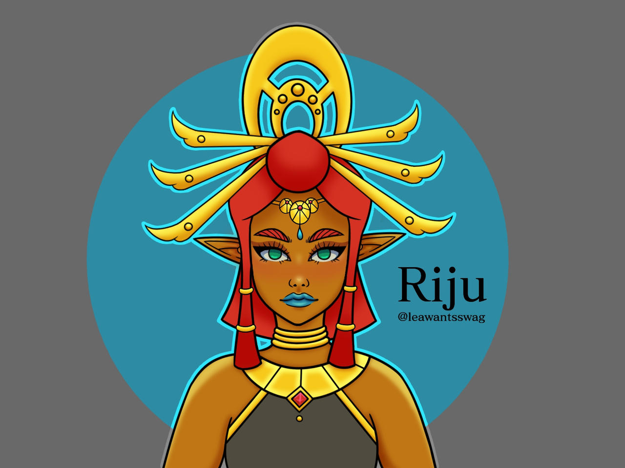 Riju fanart / Zelda by leawantsswag on DeviantArt