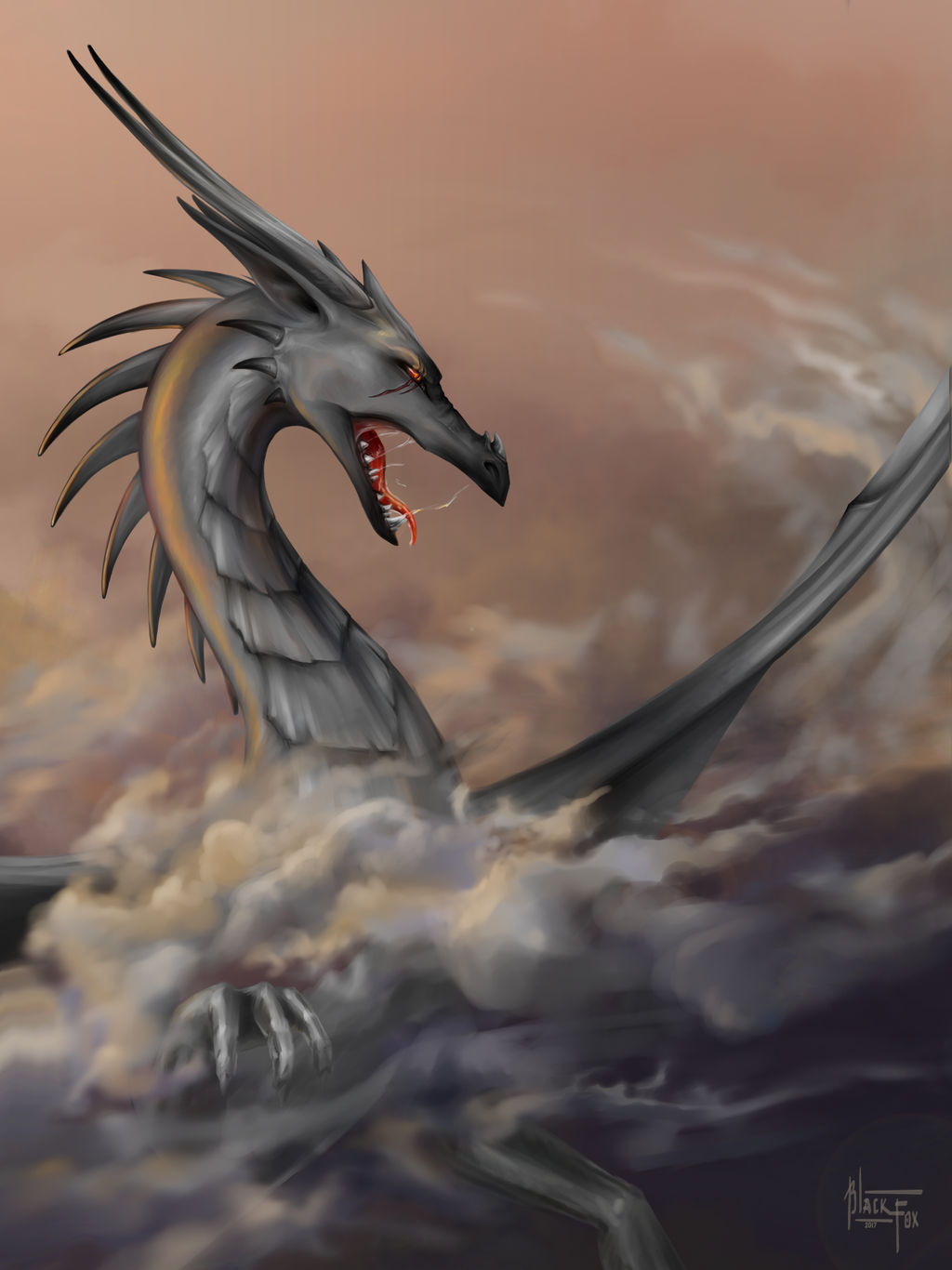 Angst Dragon Angry dragon by Linasaga on DeviantArt