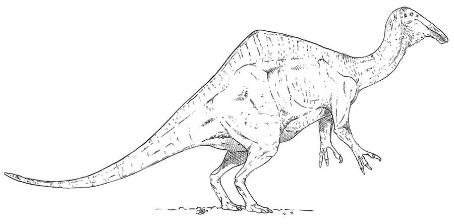 Deinocheirus Lineart