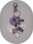 Violets and Owls Keychain by SavageFrog