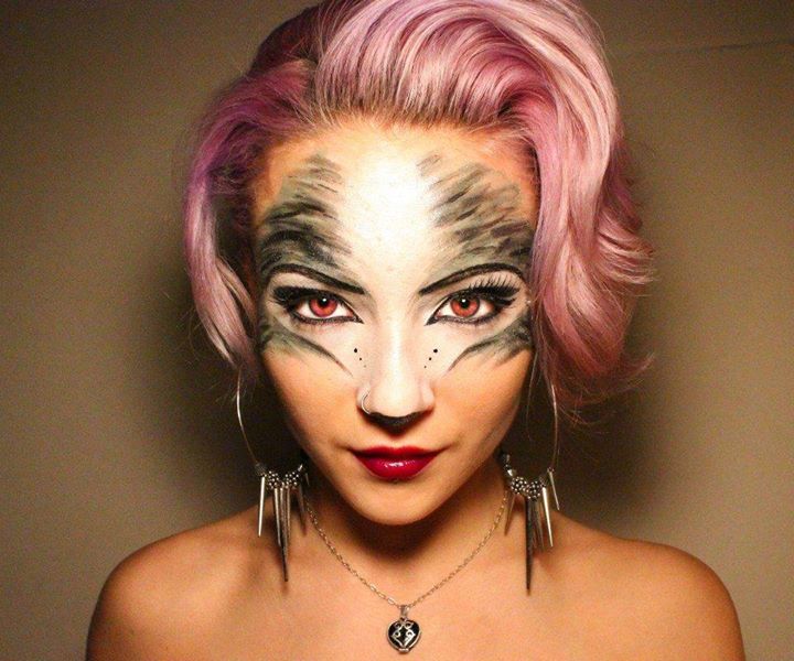 Manic Panic, Cat, Makeup, Piercing, Nude