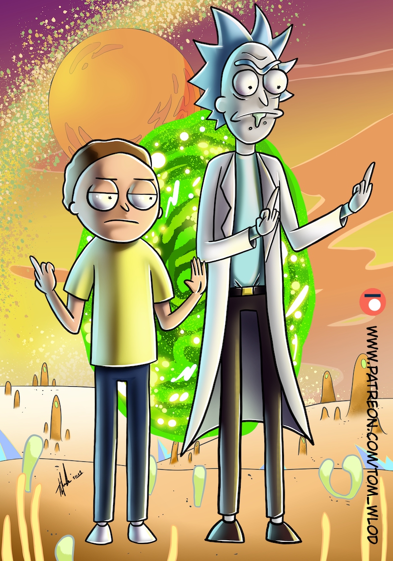 Rick and Morty by MightyMetalHead on DeviantArt