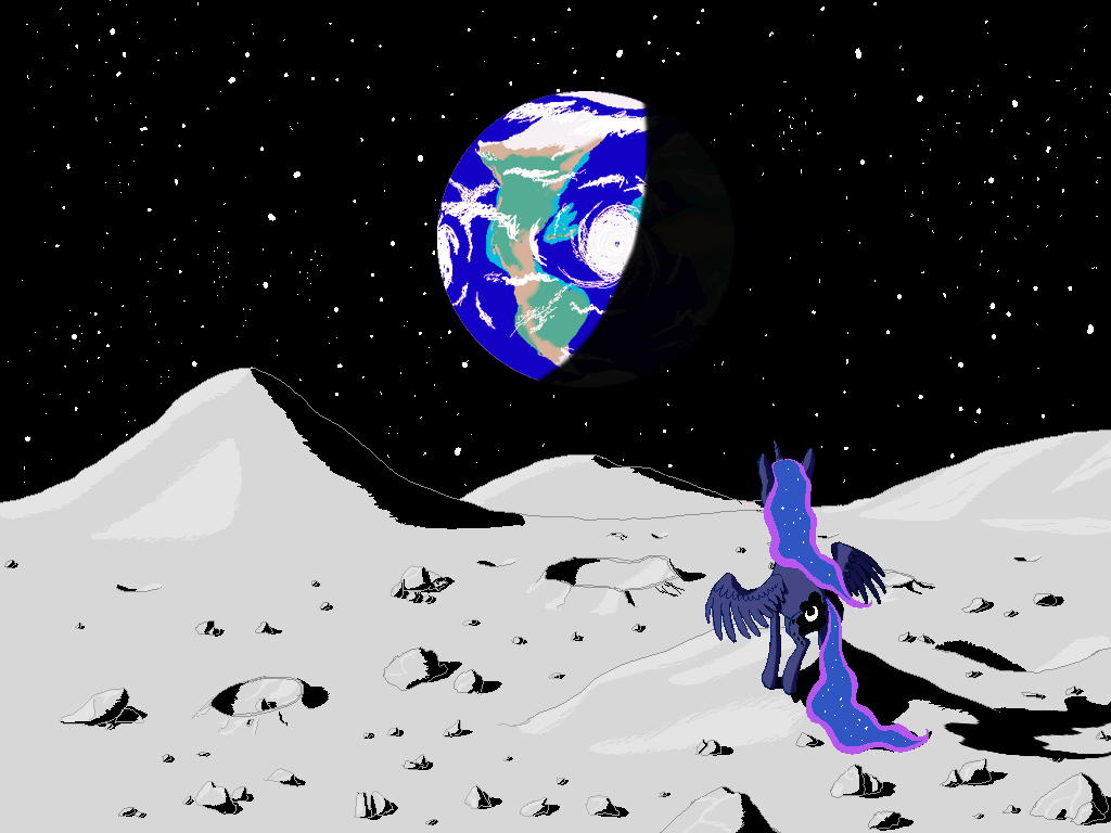 Luna on moon surface