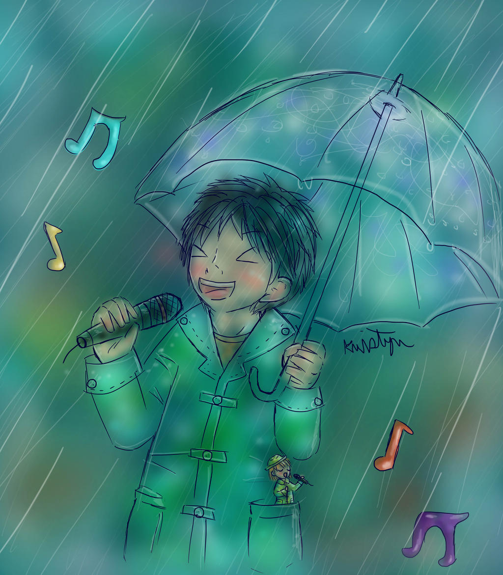 Karaoke in the rain