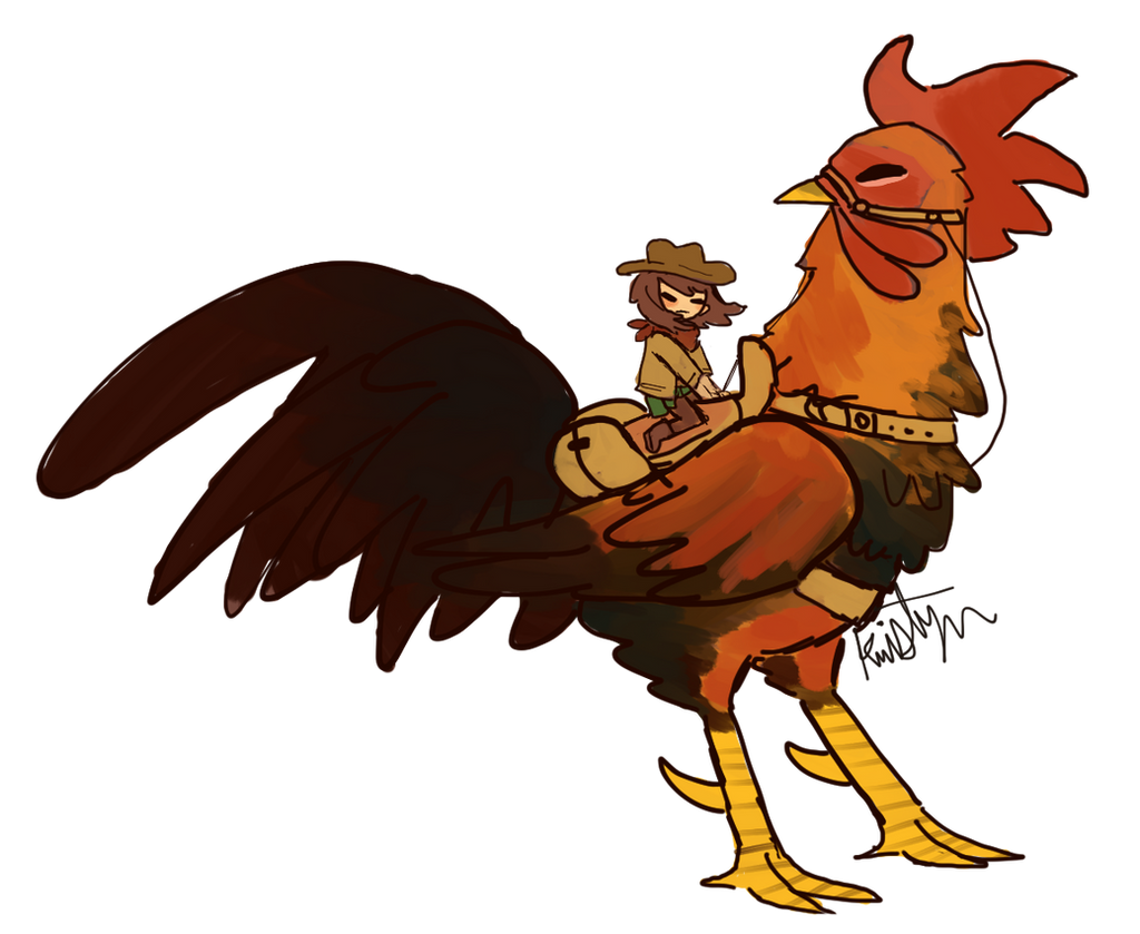 Rooster Riders Go West Rooster Rider by Friendlyfoxpal on DeviantArt