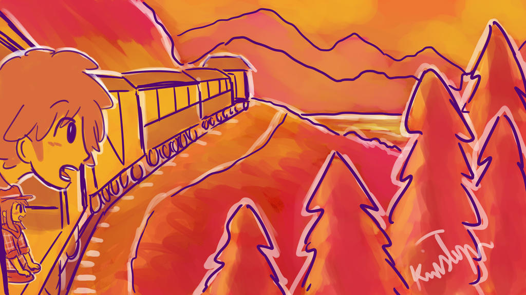 Train Ride by Friendlyfoxpal on DeviantArt