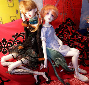 Blue Fairy and Vampire BJD Dolls