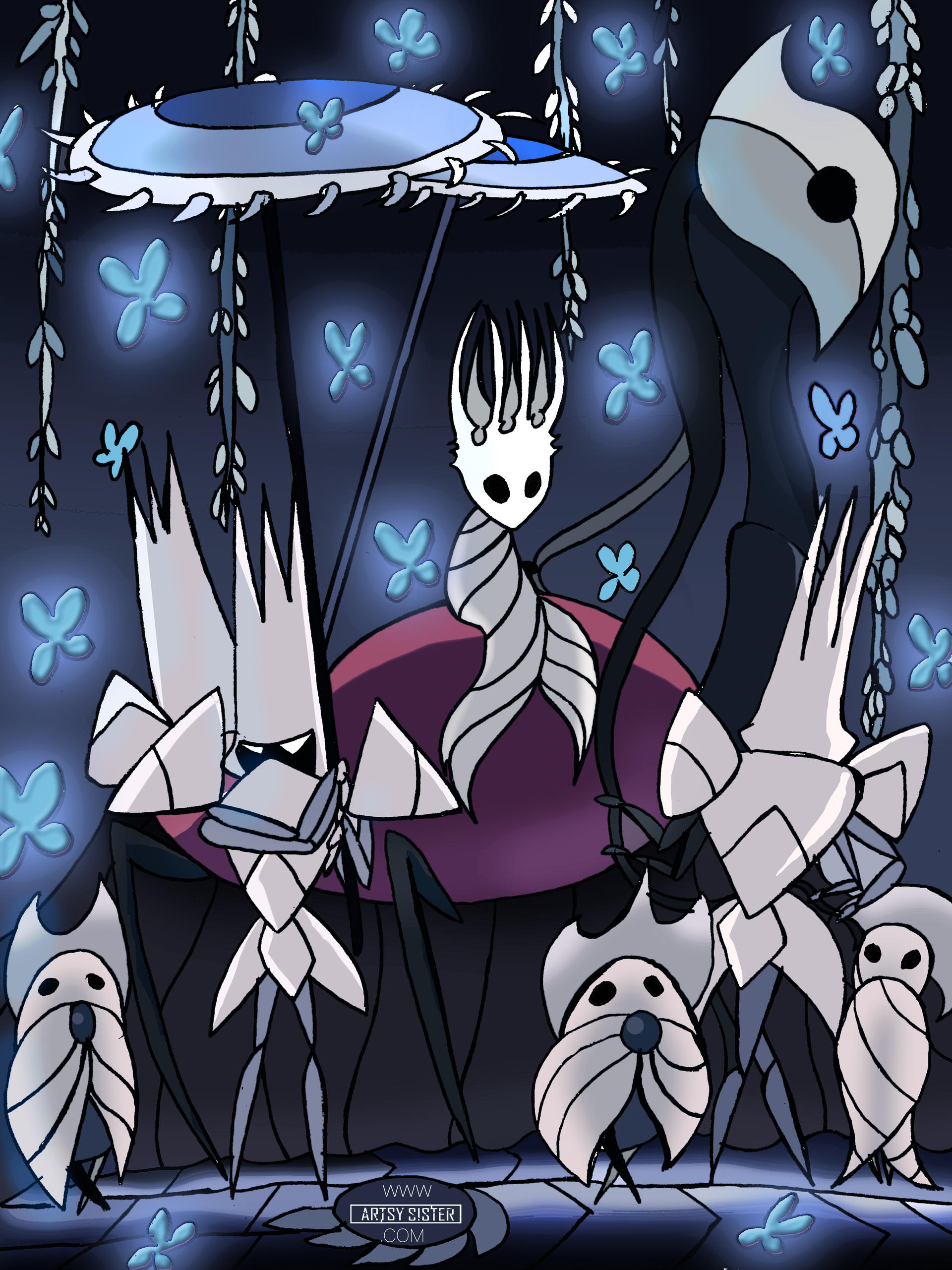 Hollow Knight Fanart Pale King and his Court by artsysister on DeviantArt Hollow Knight Fanart Pale King and his Court by artsysister on DeviantArt