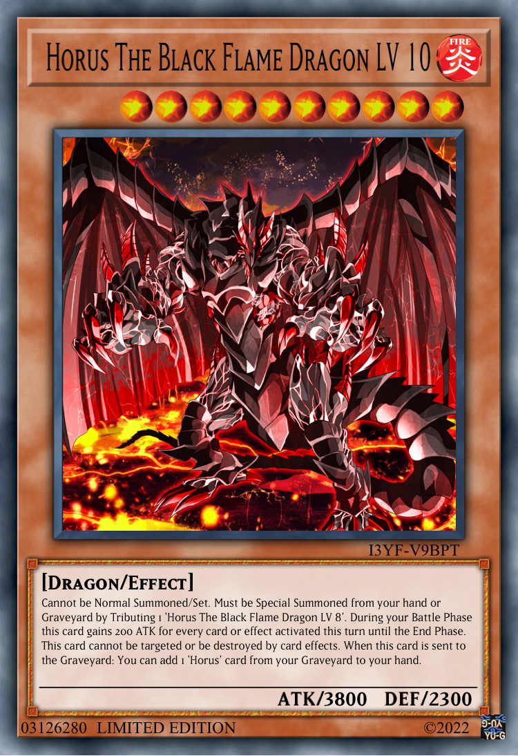My Horus the Black Flame Dragon Yugioh Deck Profile for February