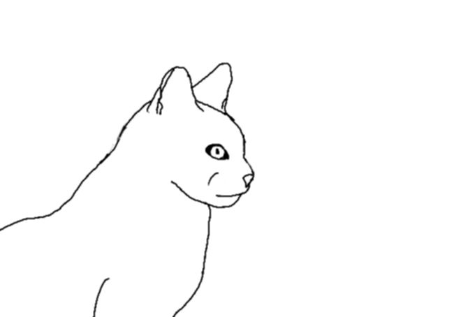 Cat Sideview Outline By TheTrickery On DeviantArt