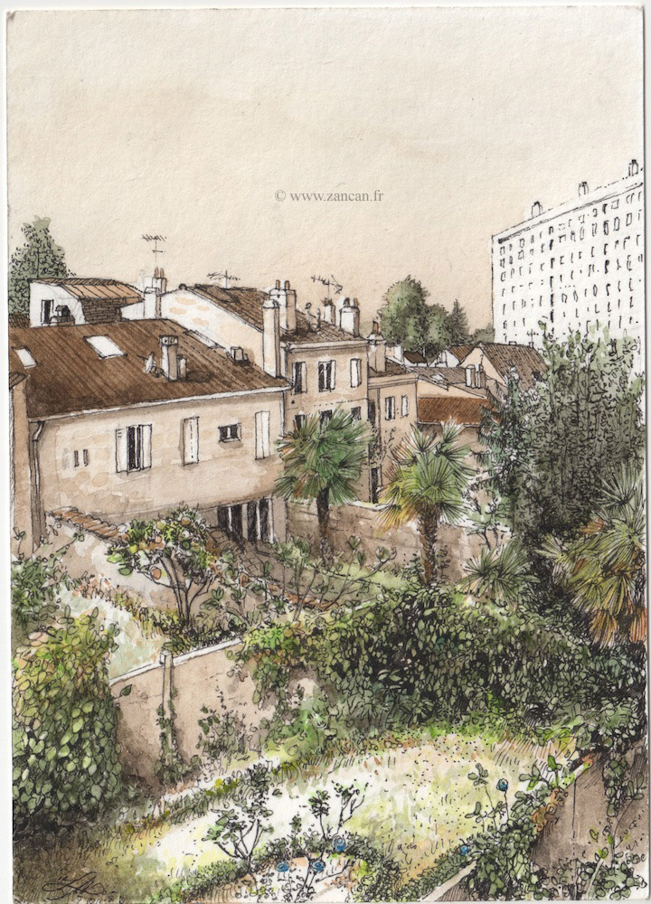 Backyard view by zancan