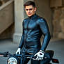 Leather biker
