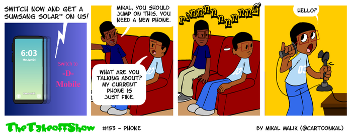 The Takeoff Show Comic # 153 - Phone