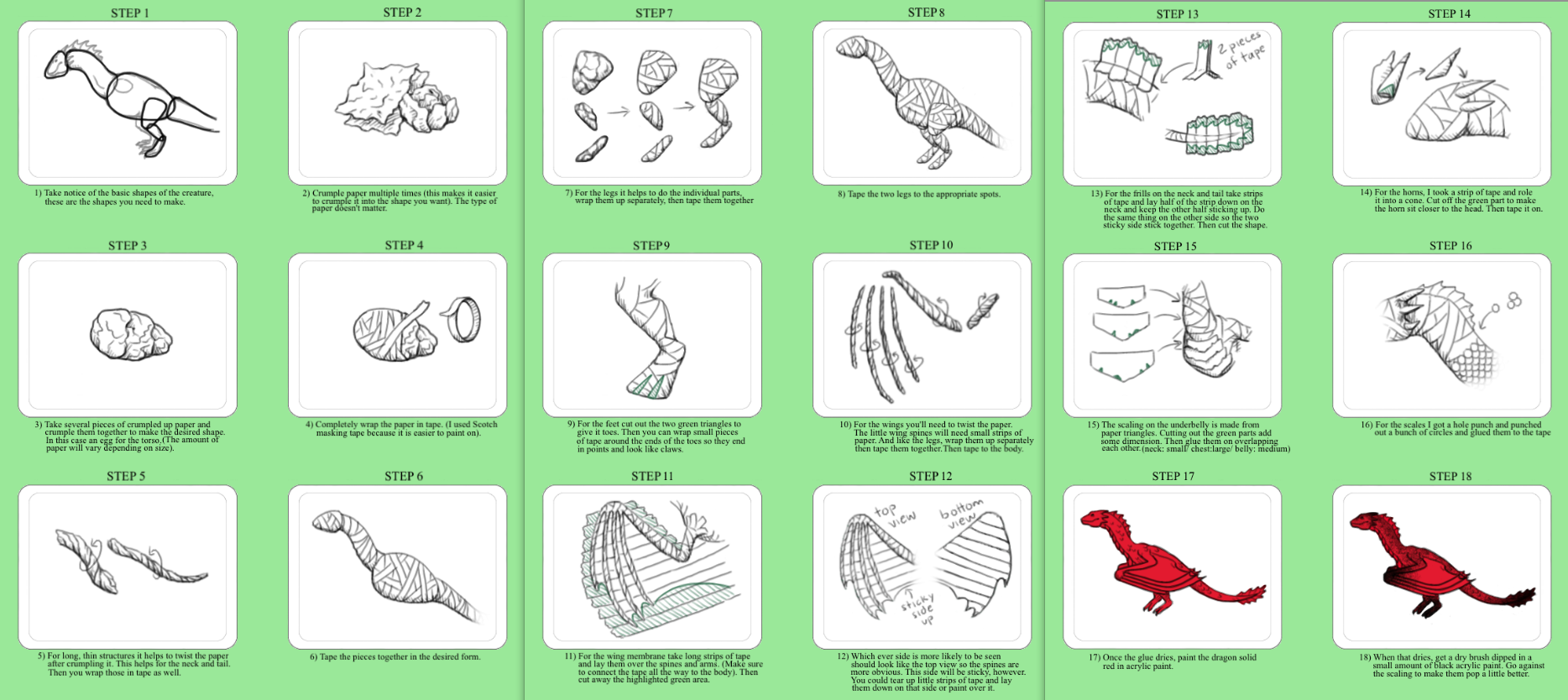 Easy Dragon Sculpture Tutorial