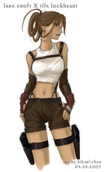 Lara crossed with Tifa