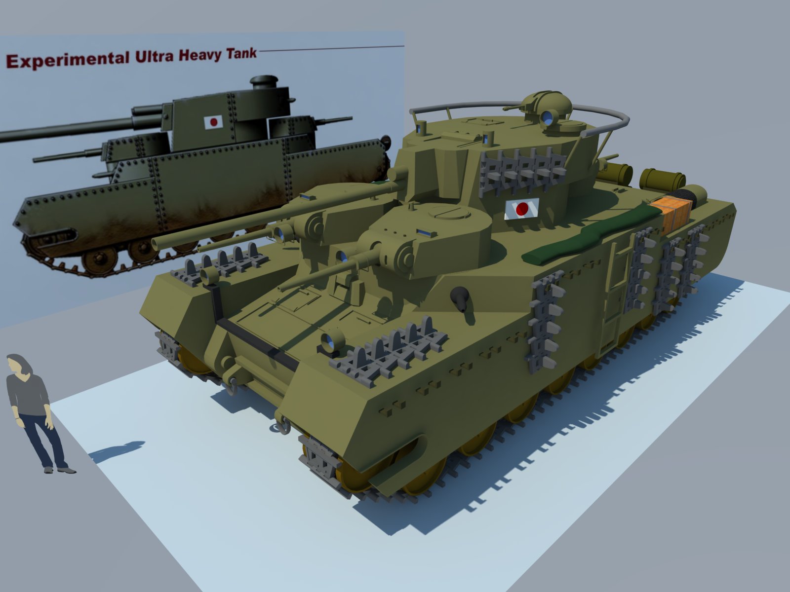 O-I Ultra heavy tank  front