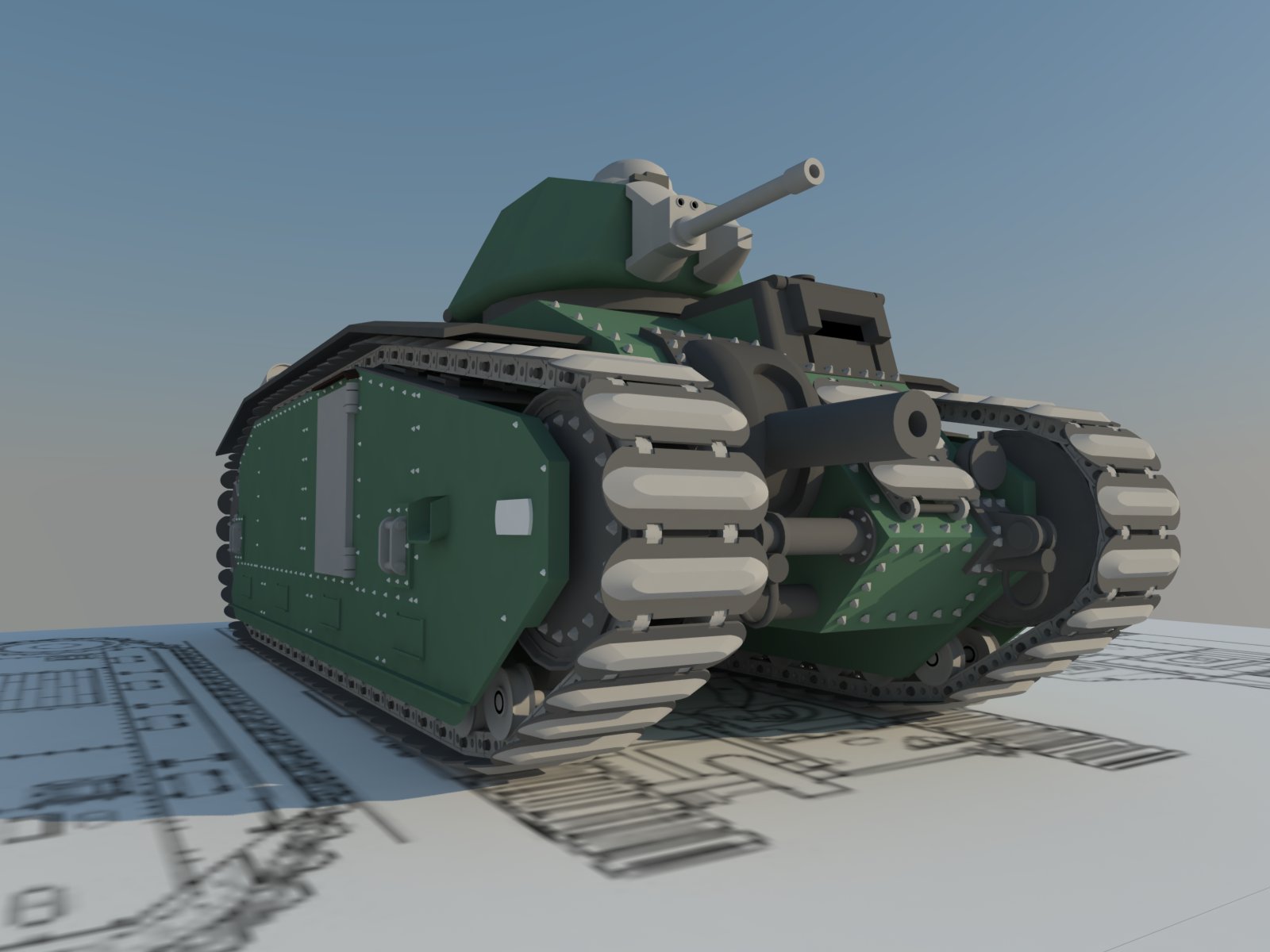 Char B1 front