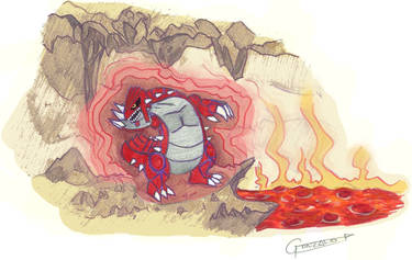 Groudon - fast drawing.