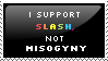 Pro-Slash, Anti-Misogyny Stamp by Giruveganus