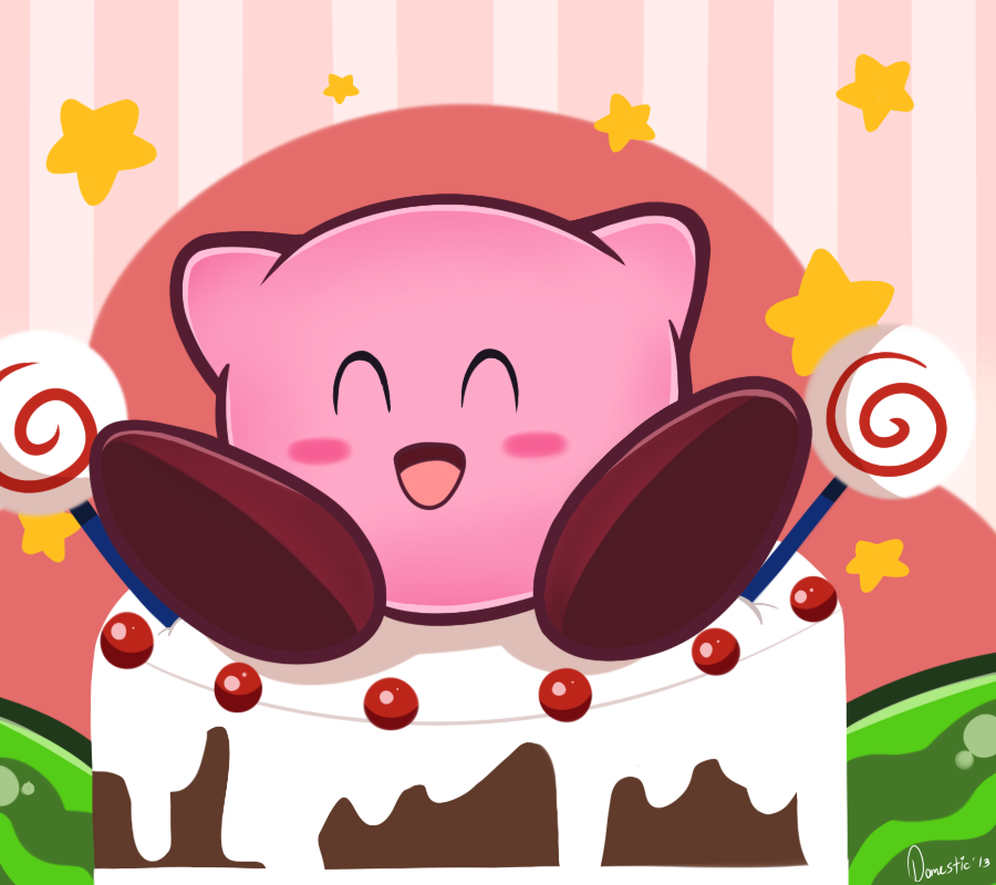 Kirby loves cake